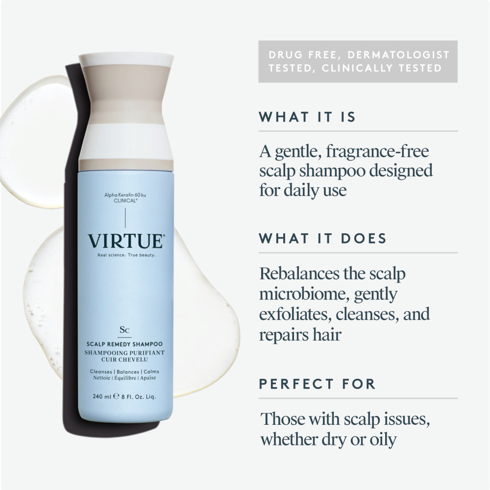 VIRTUE SCALP REMEDY SHAMPOO FOR SENSITIVE SCALP 240ML