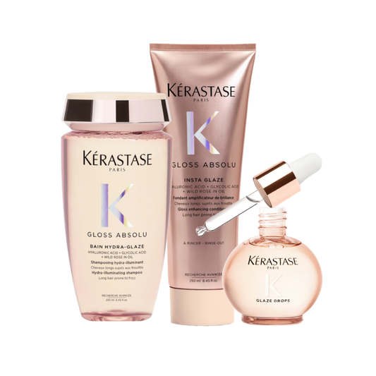 KÉRASTASE GLOSS ABSOLU FINE TO MEDIUM HAIR TYPES ESSENTIALS GLOSS CARE KIT