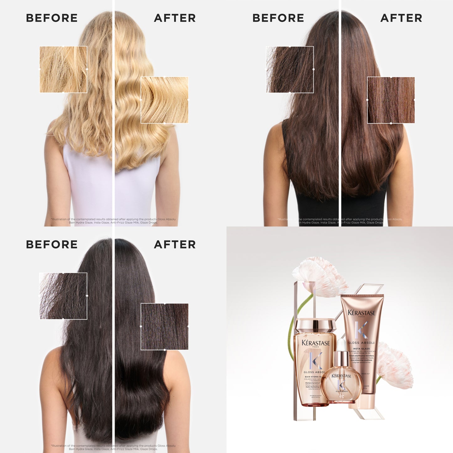 KÉRASTASE GLOSS ABSOLU FINE TO MEDIUM HAIR TYPES ESSENTIALS GLOSS CARE KIT