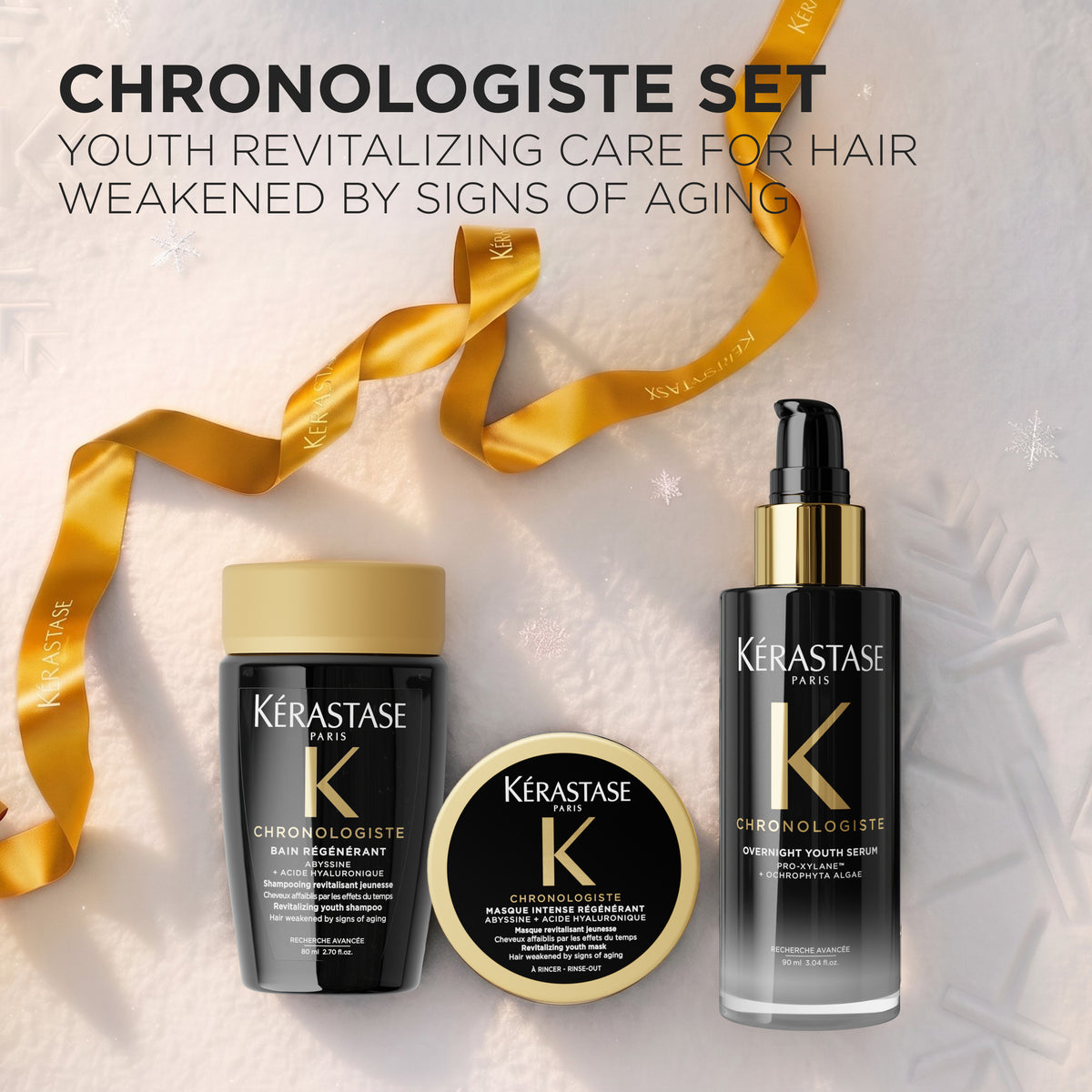 KÉRASTASE CHRONOLOGISTE OVERNIGHT SERUM COFFRET GIFT SET