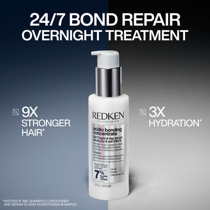 REDKEN CARE ACIDIC BONDING COMPLEX 24/7 CONCENTRATE NIGHT AND DAY SERUM 100ML