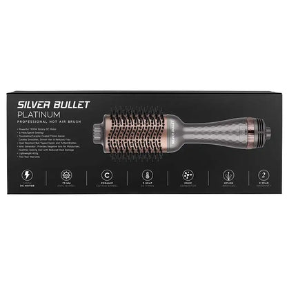 SILVER BULLET PLATINUM OVAL HOT AIR BRUSH LARGE 72MM