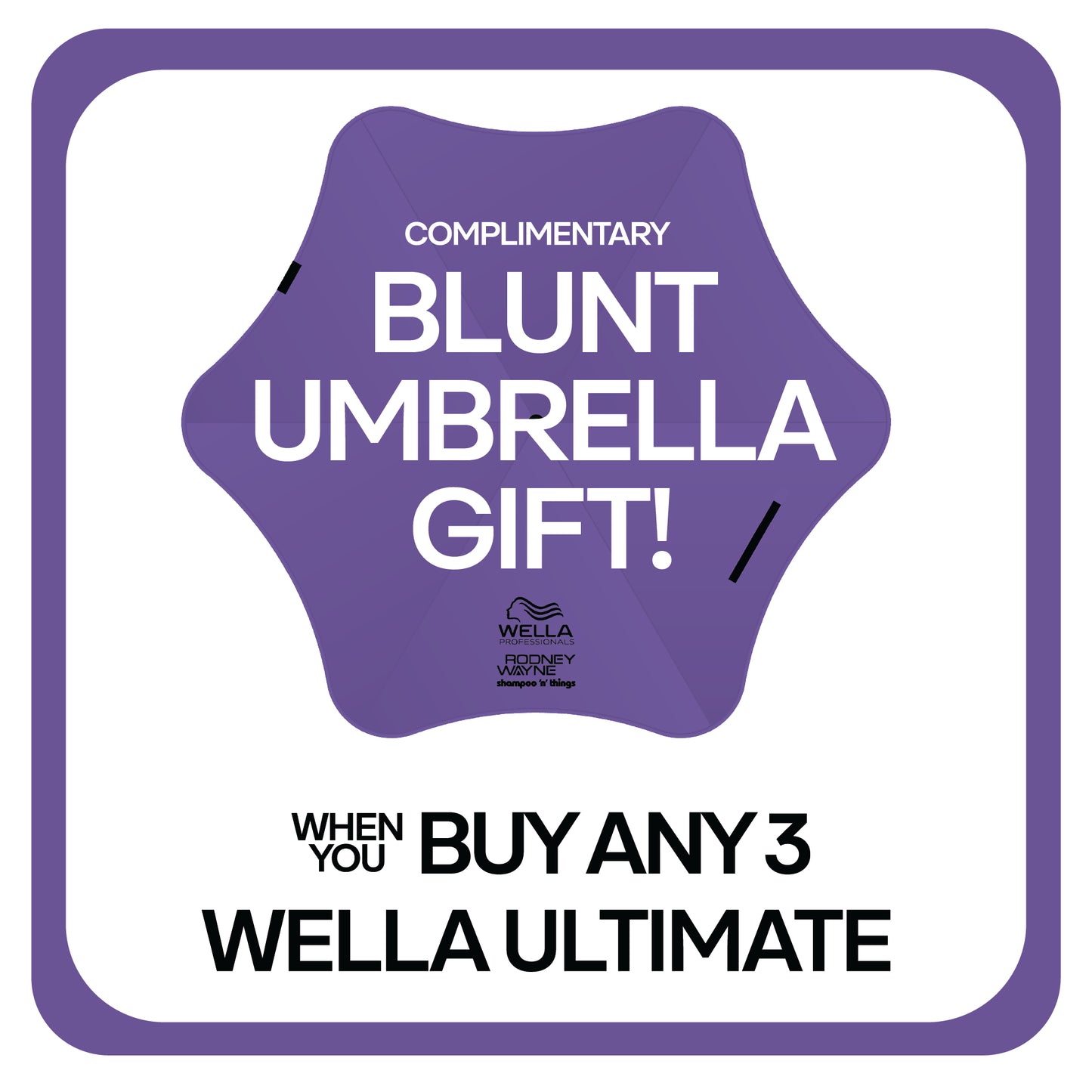BLUNT UMBRELLA VIOLET PURPLE GIFT WITH PURCHASE