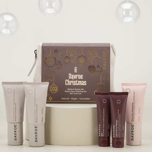 DAVROE MOISTURE SENSES TRAVEL SET FOR DRY HAIR 5 PIECE