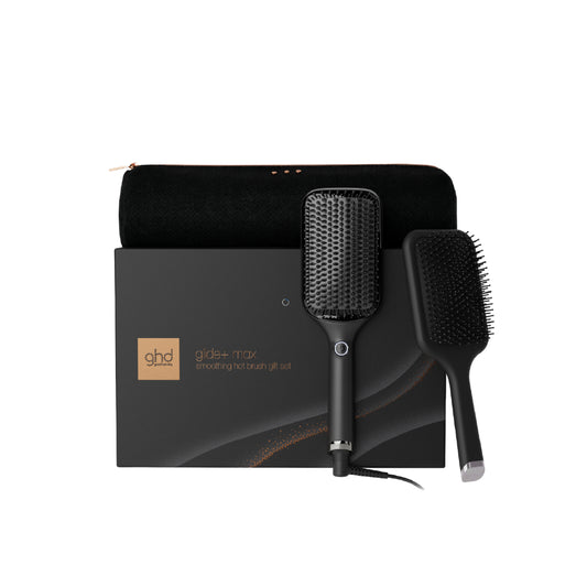 GHD GLIDE + MAX CERAMIC SMOOTHING HOT BRUSH GIFT SET
