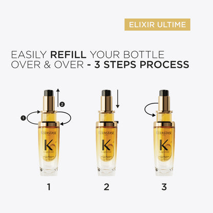 KÉRASTASE ELIXIR ULTIME L'HUILE ORIGINALE HOME AND AWAY SET