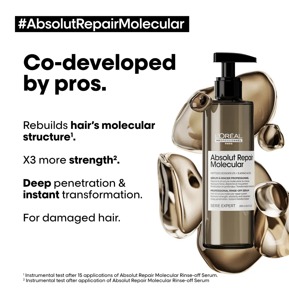 L’ORÉAL PROFESSIONNEL ABSOLUT REPAIR MOLECULAR RINSE OFF SERUM 250ML