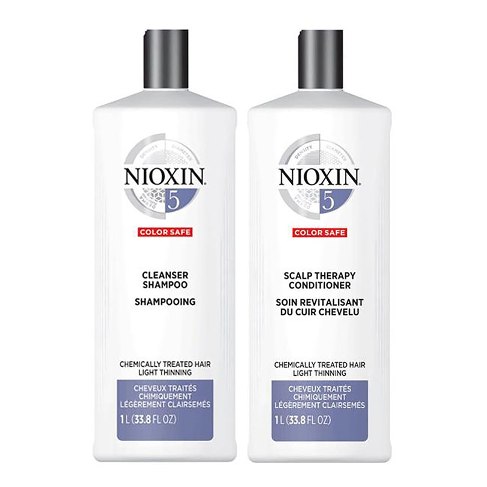 NIOXIN 3D CARE SYSTEM 5 - FOR CHEMICALLY TREATED HAIR WITH LIGHT THINNING 1L DUO