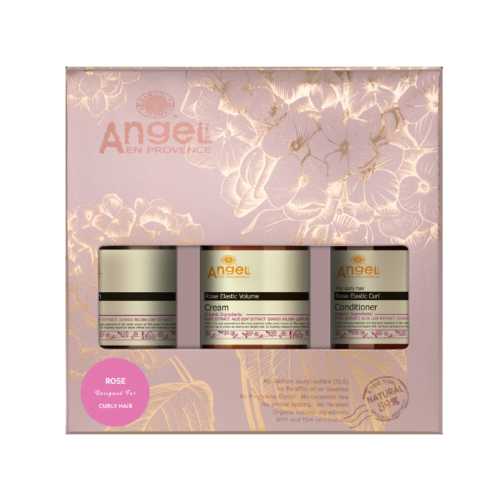 SEASONAL ANGEL EN PROVENCE ROSE ELASTIC CURL TRIO GIFT SET