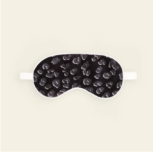 SILKI THE LABEL LUXURY EYE MASK DOROTHY BLACK LEOPARD