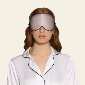 SILKI THE LABEL LUXURY EYE MASK OYSTER