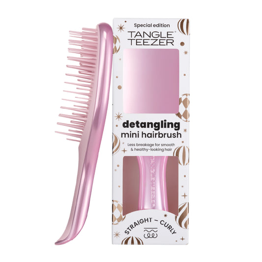 TANGLE TEEZER SPECIAL EDITION MINI DETANGLER CHROME SATIN PINK