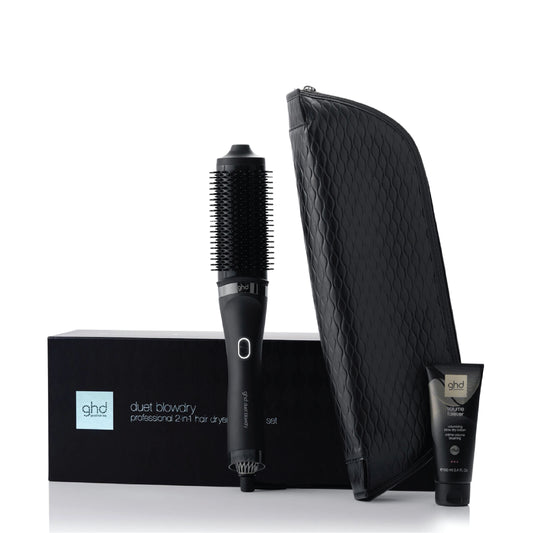 ghd DUET BLOWDRY 2-IN-1 HAIR DRYER BRUSH GIFT SET BLACK