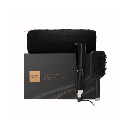 ghd PLATINUM+® GIFT SET WITH BAG AND PADDLE BRUSH IN BLACK
