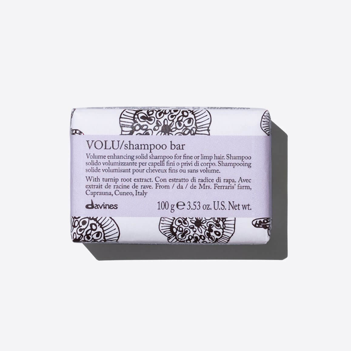 Davines Volu Solid Shampoo Bar For Fine Hair 100g