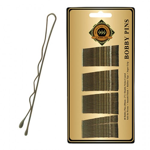 Premium Pin Company 999 2" Bobby Pins Bronze 60Pack