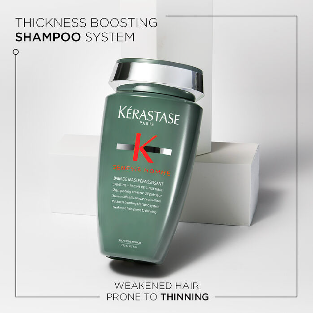 Kérastase Genesis Homme Bain De Masse Épaississant Thickeness Boosting Shampoo 250ml