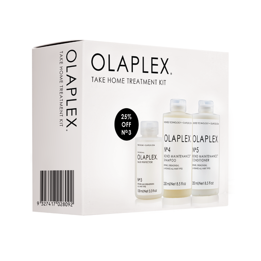 OLAPLEX® 3 PIECE TAKE HOME TREATMENT KIT GIFT SET VALUED AT $180