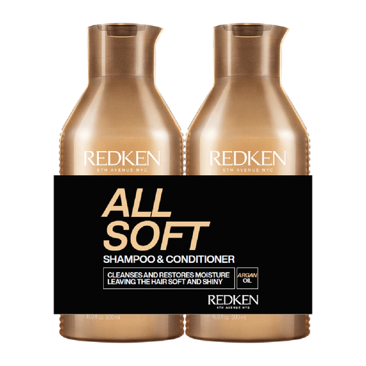 REDKEN ALL SOFT SHAMPOO AND CONDITIONER DUO 500ML