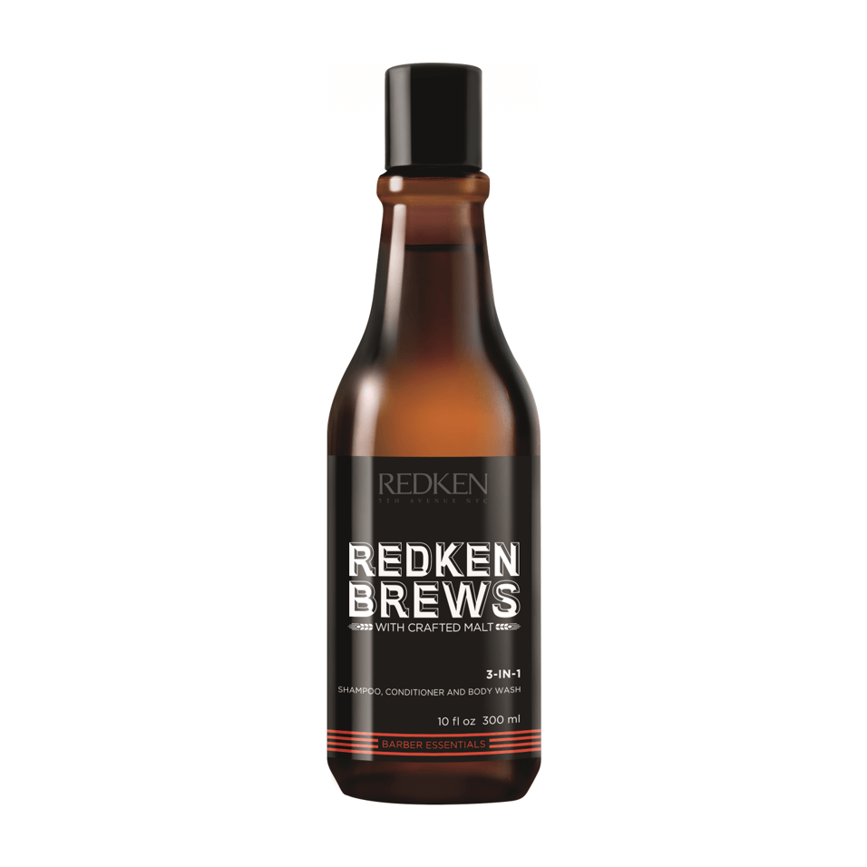 Redken Brews 3-In-1 Shampoo, Conditioner & Body Wash 300ml